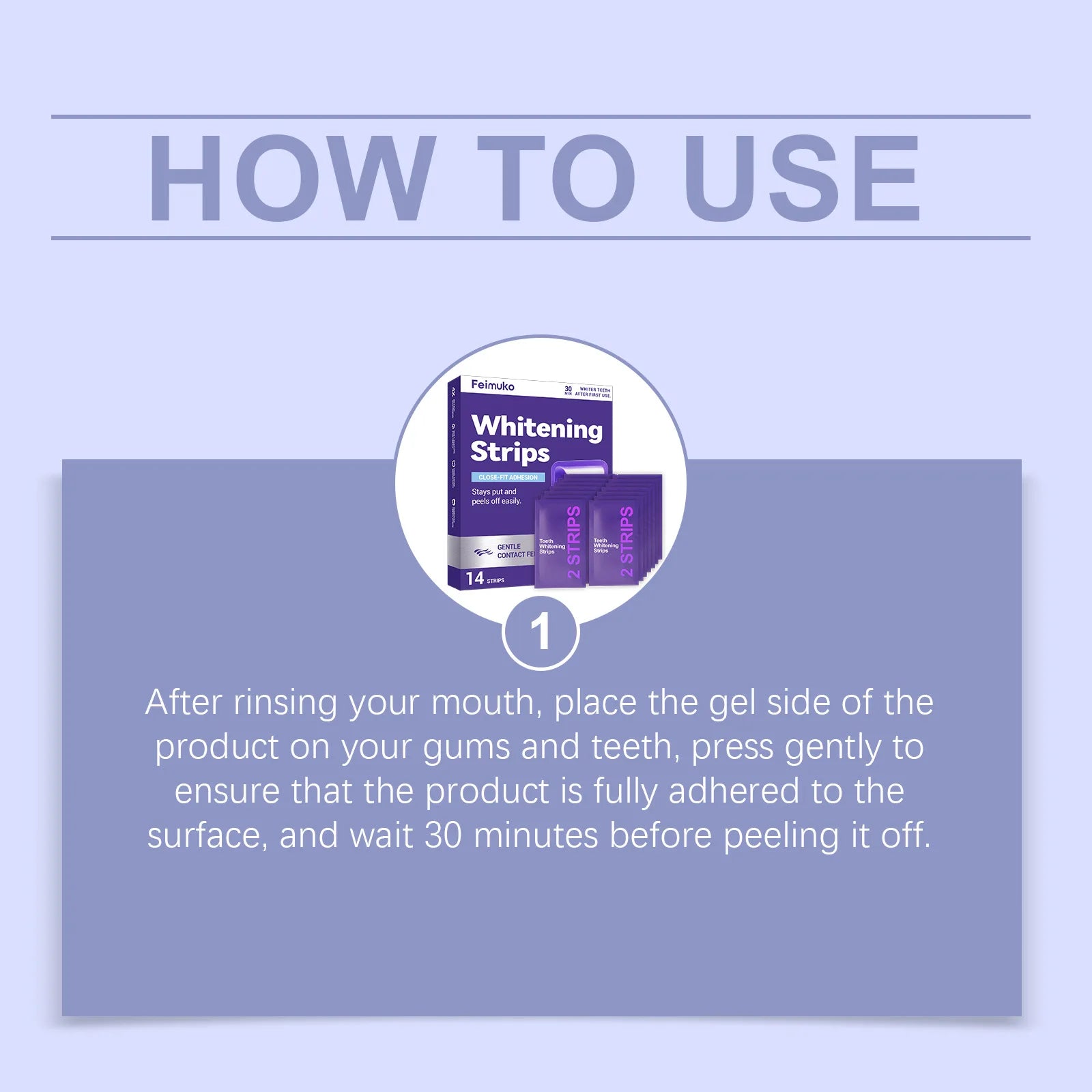 Transform Your Smile with 70/42/14 Purple Tooth Whitening Strips - Ideal for Sensitive Teeth and Effective Dental Yellowing Removal